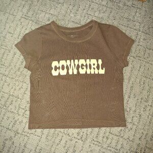 Cowgirl Brandy Melville Crop Top